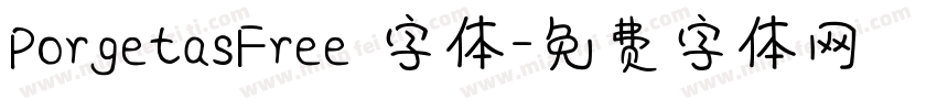 PorgetasFree 字体字体转换